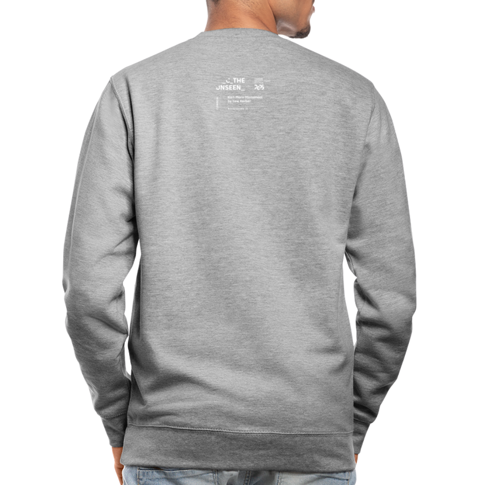 Karl-Marx-Monument - Unisex Sweatshirt - Weißgrau meliert