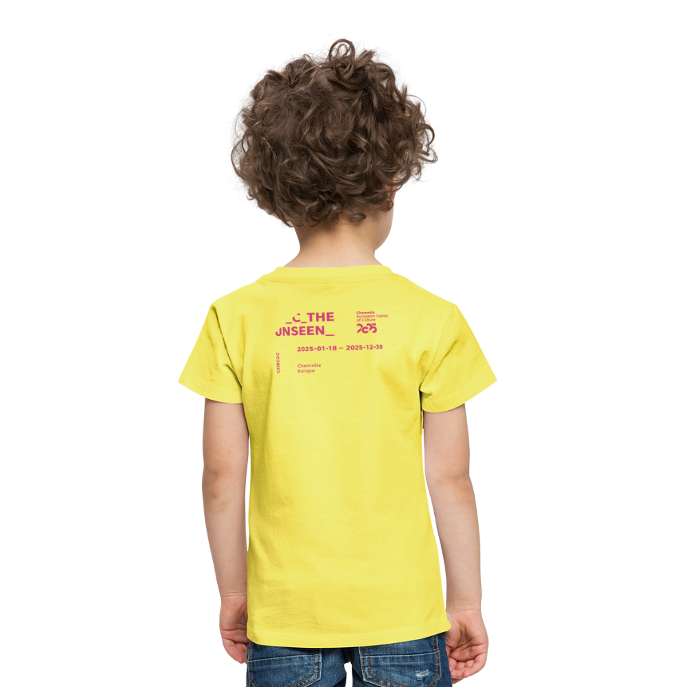 C the unseen - Kinder Premium T-Shirt - Gelb