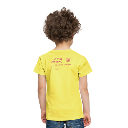 C the unseen - Kinder Premium T-Shirt - Gelb