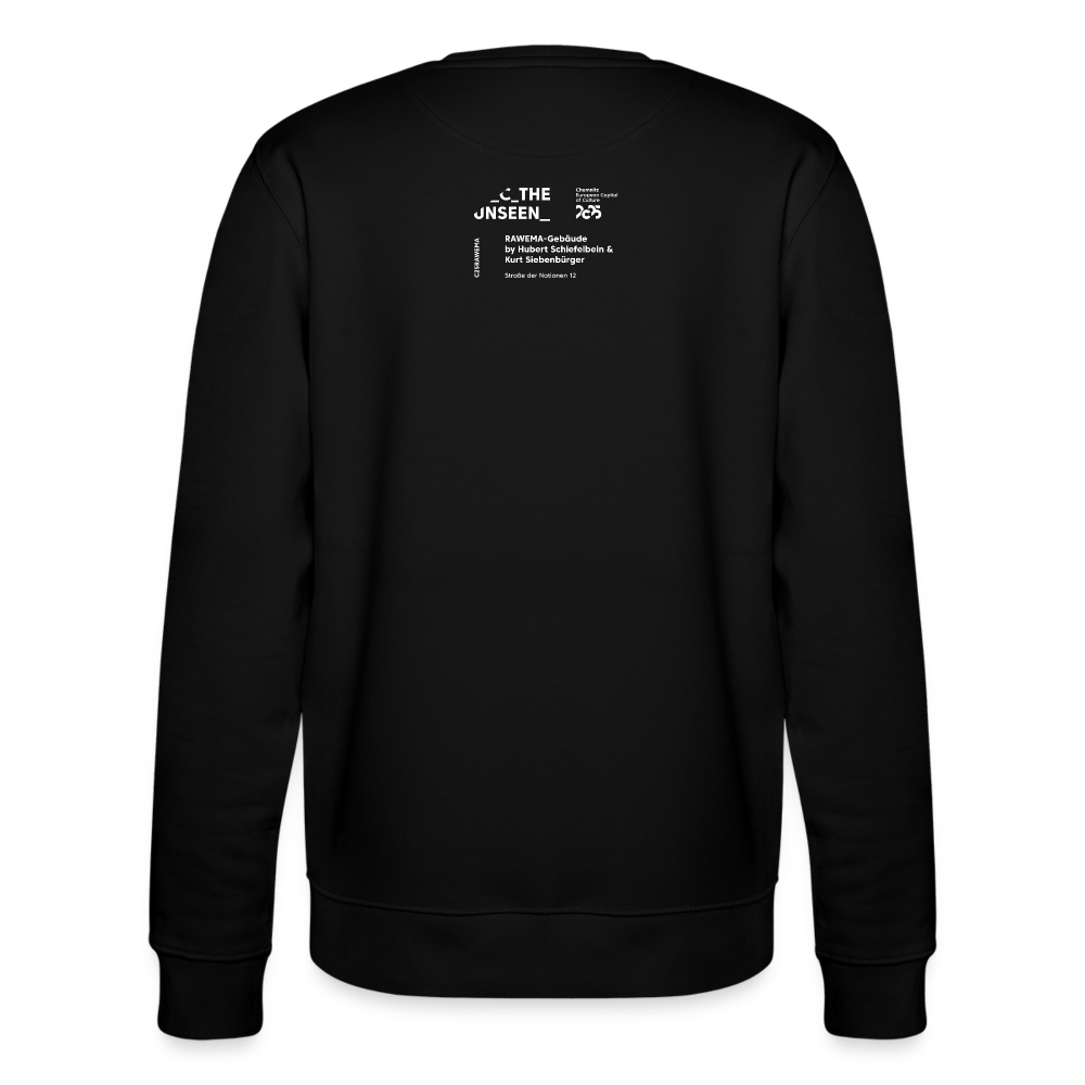 RAWEMA Gebäude - Unisex Organic-Sweatshirt - Schwarz